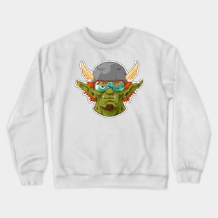 Smiling orc sticker Crewneck Sweatshirt